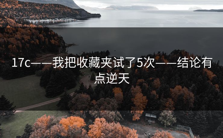 17c——我把收藏夹试了5次——结论有点逆天